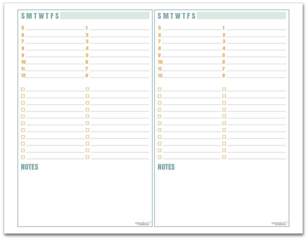 Full And Half Size Daily Planner Printables As Requested Full And Half Size Daily Planner Printables As Requested