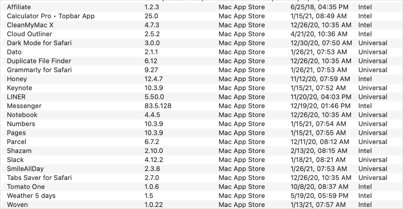 Printable List Of Installed Programs