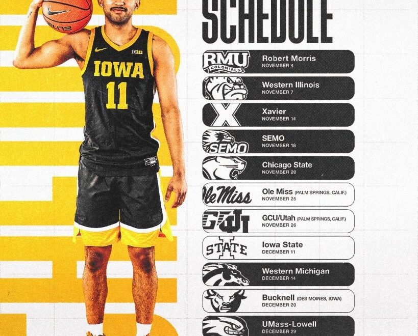 Iowa Men s Hoops Releases 2025 26 Nonconference Schedule Hawk