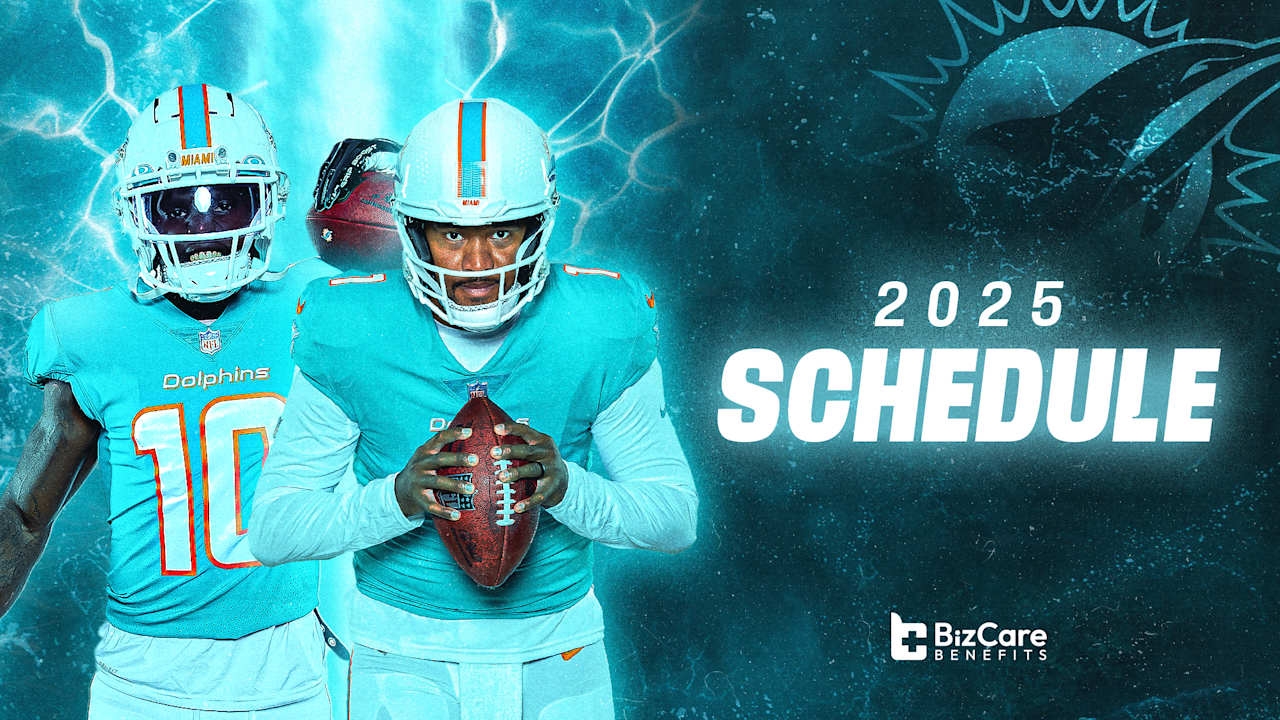 Miami Dolphins Announce 2025 Schedule Presented By BizCare Benefits