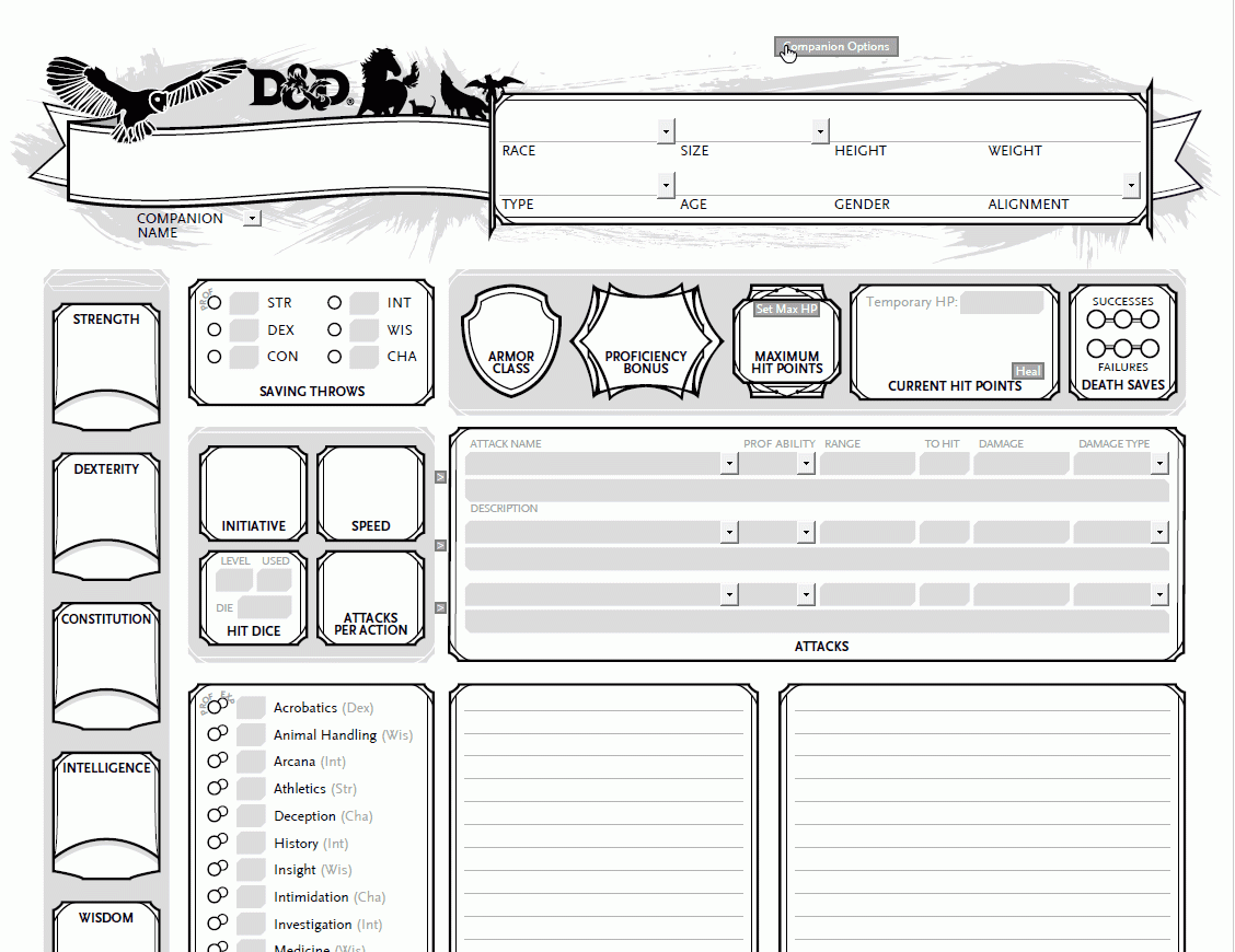 MPMB s D amp D 5e Character Tools Fully Automated DnD Character Sheets