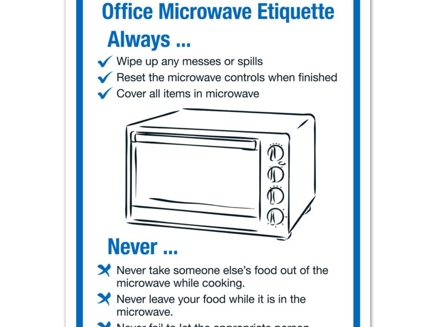 Office Microwave Etiquette Sign