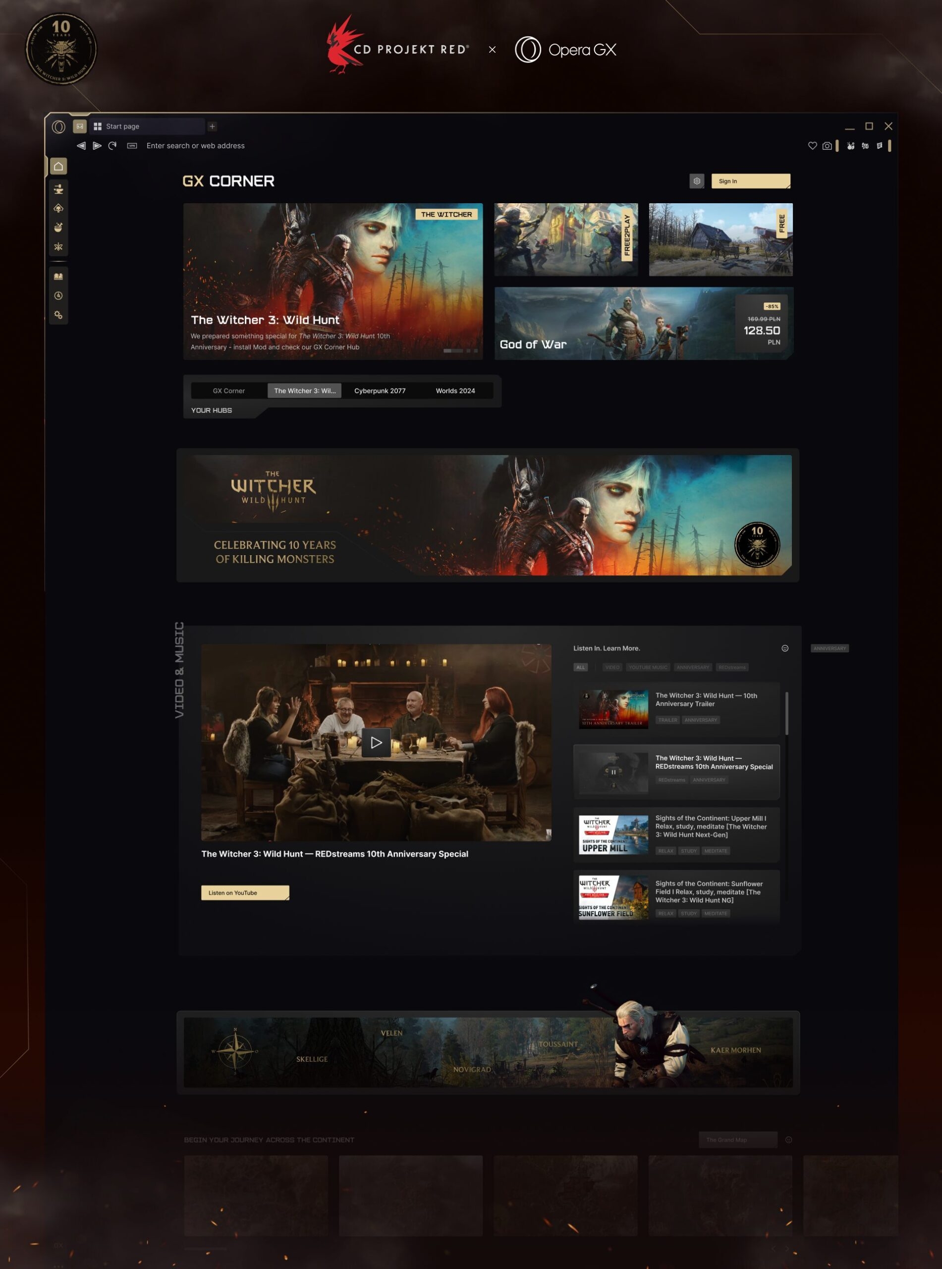 Opera GX Turns Your Browser Into A Witcher World With New The 