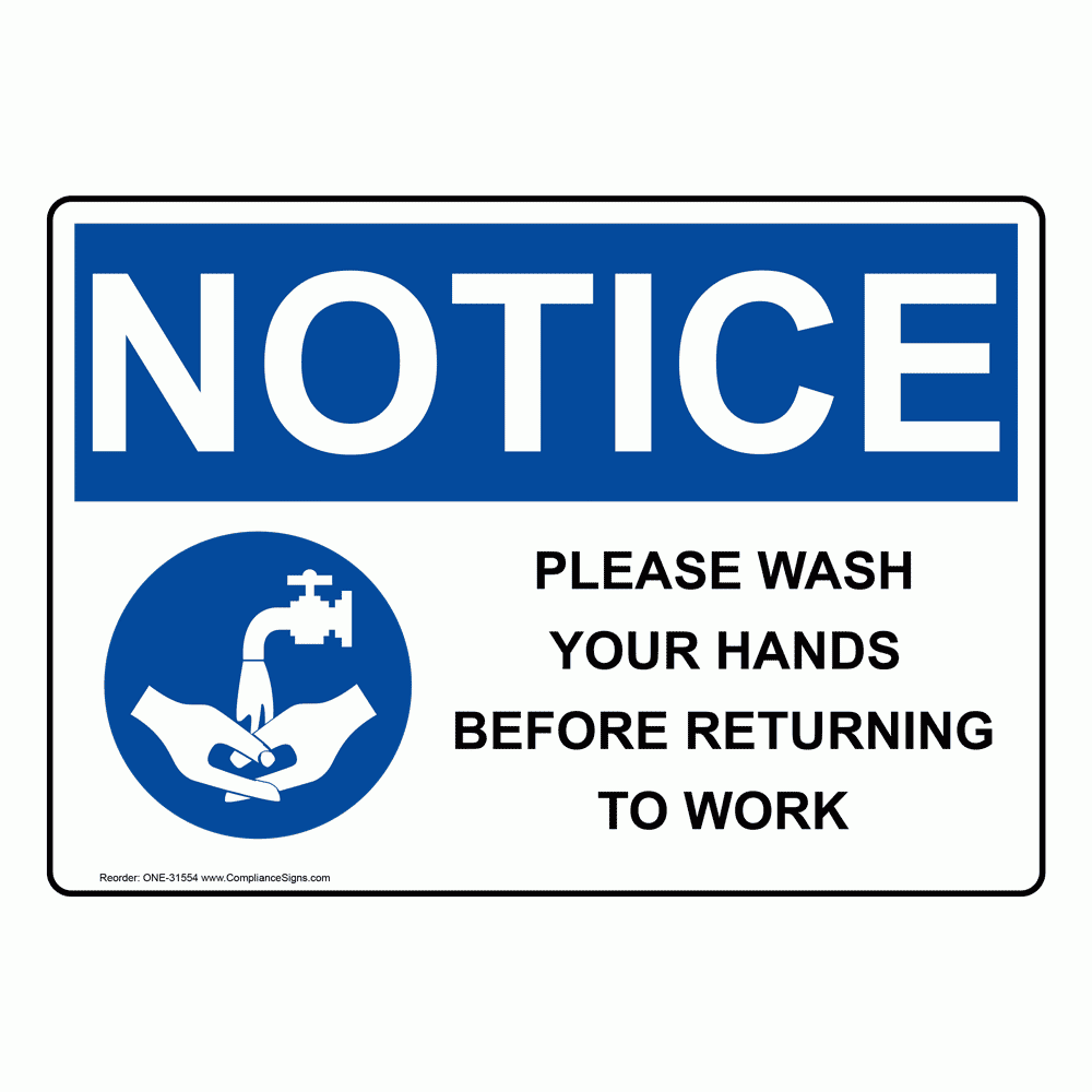 Printable Please Wash Your Hands Sign