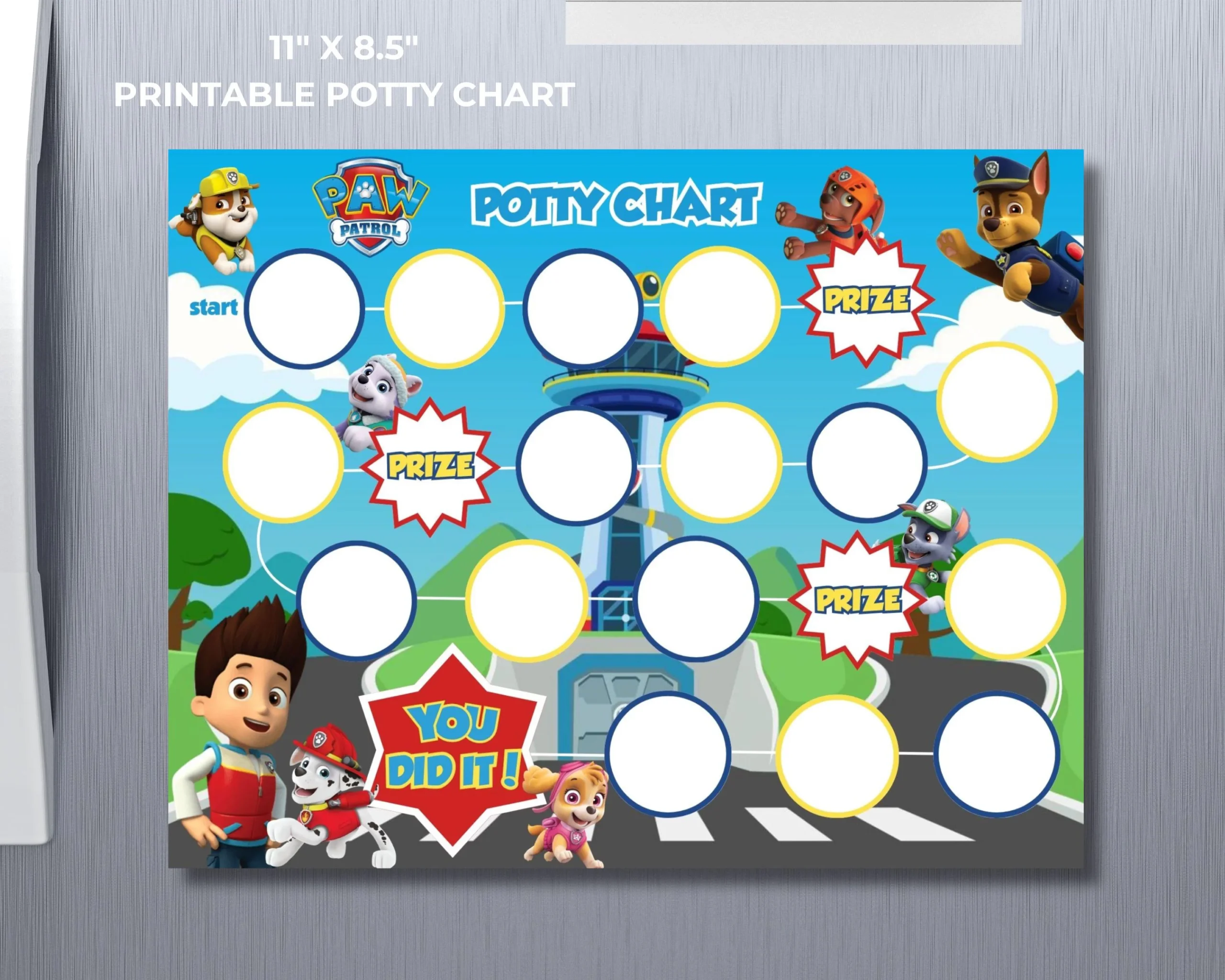 Printable Potty Training Chart Paw Patrol Printable Potty Training Chart Paw Patrol