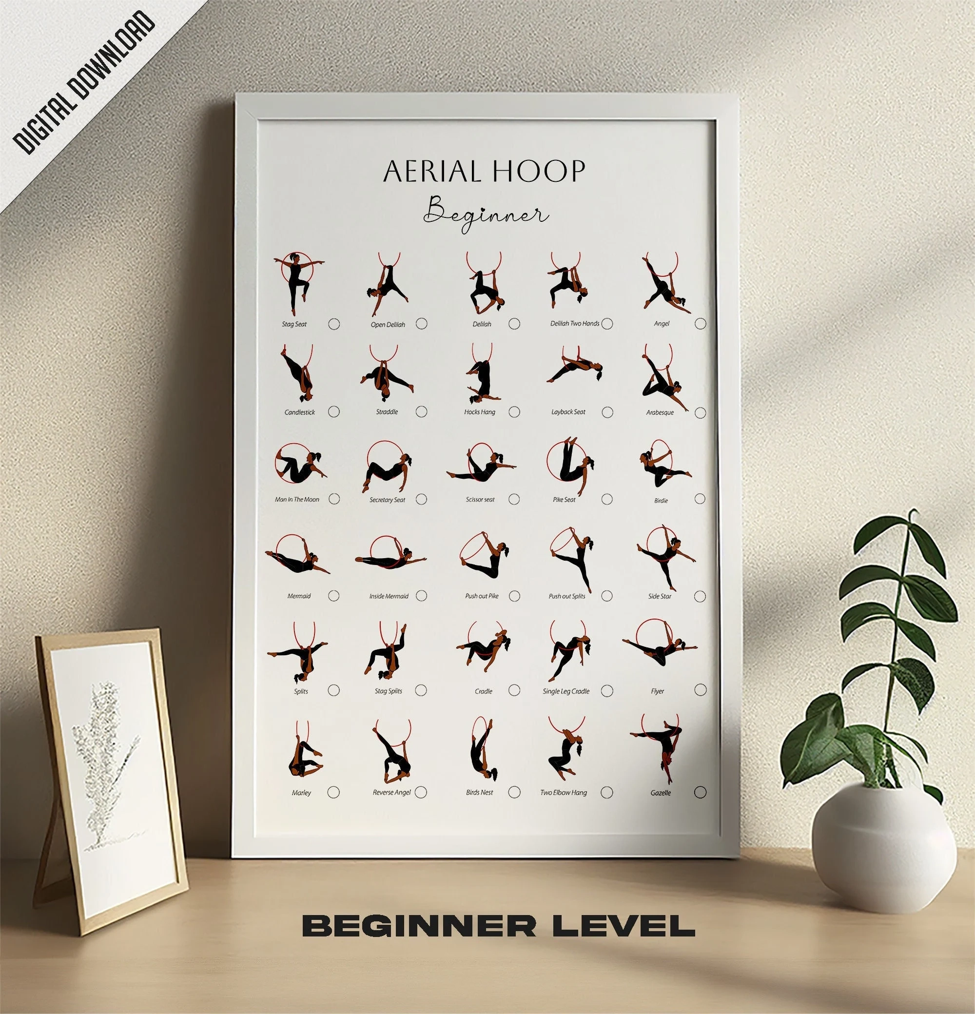 Printable Poster Aerial Hoop Beginner Lyra Tricks Aerial Hoop Printable Poster Aerial Hoop Beginner Lyra Tricks Aerial Hoop