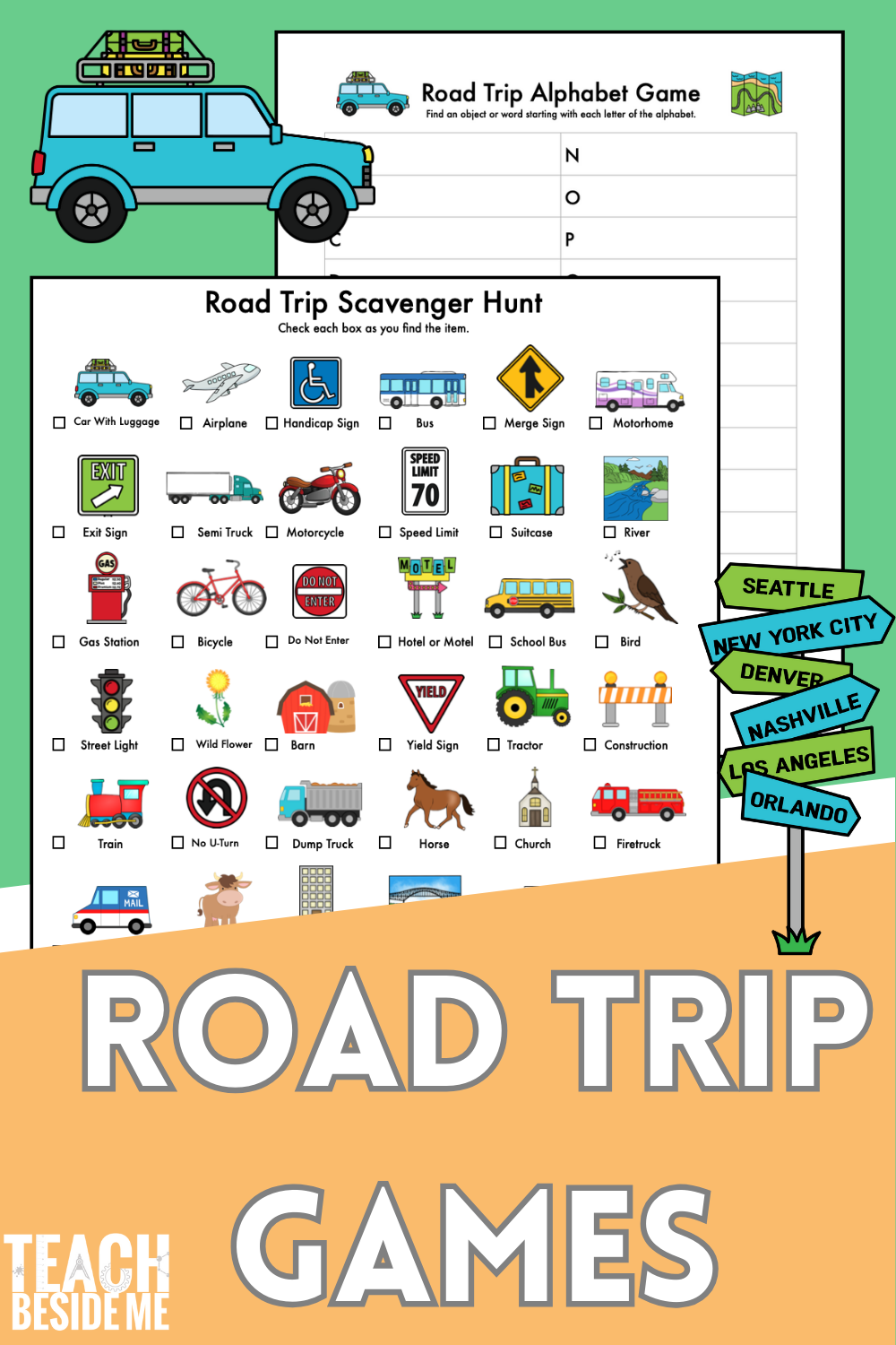 Printable Road Trip Scavenger Hunt For Kids Teach Beside Me Printable Road Trip Scavenger Hunt For Kids Teach Beside Me