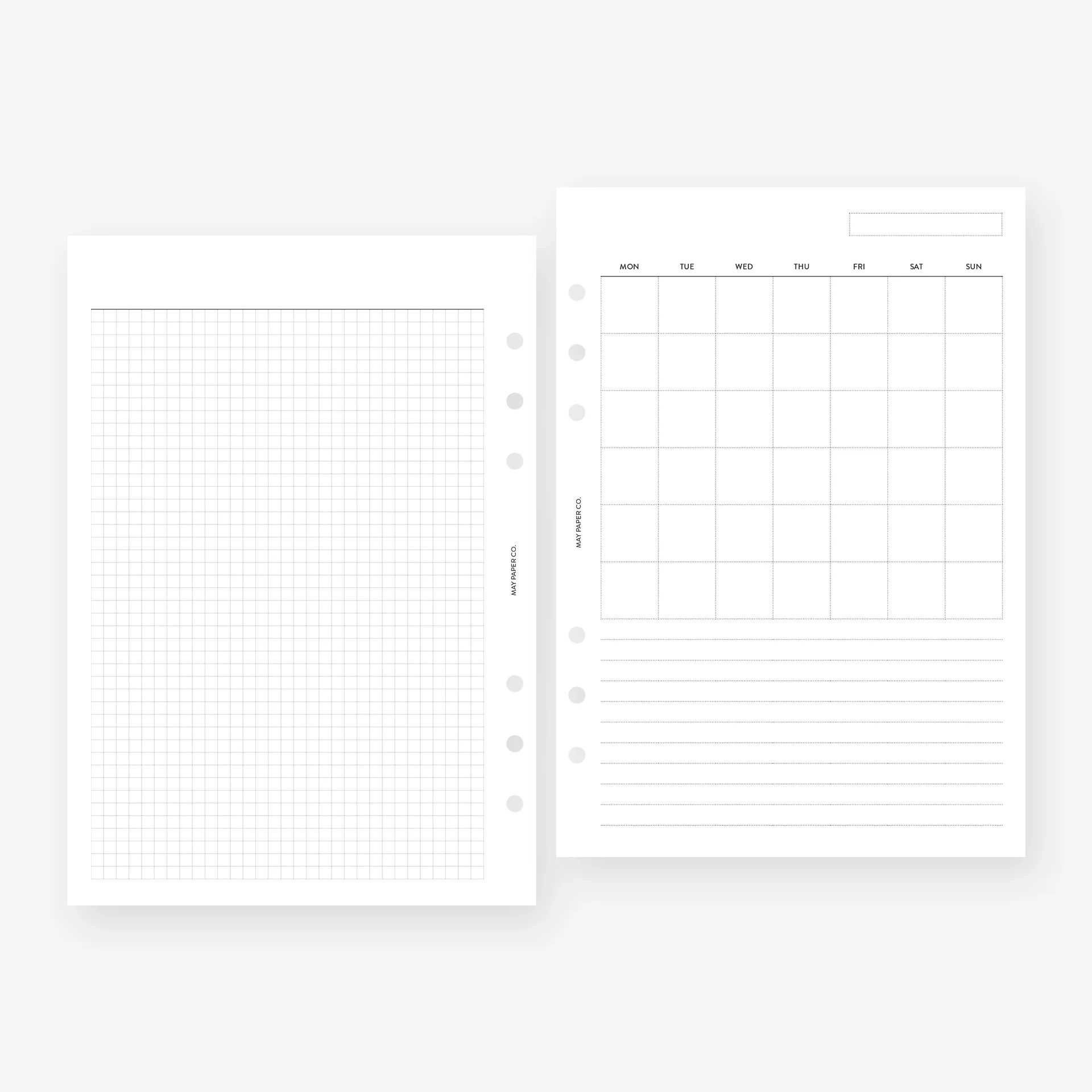 PRINTABLE Undated Monthly Monthly NO 02 Month On One Page Pocket PRINTABLE Undated Monthly Monthly NO 02 Month On One Page Pocket