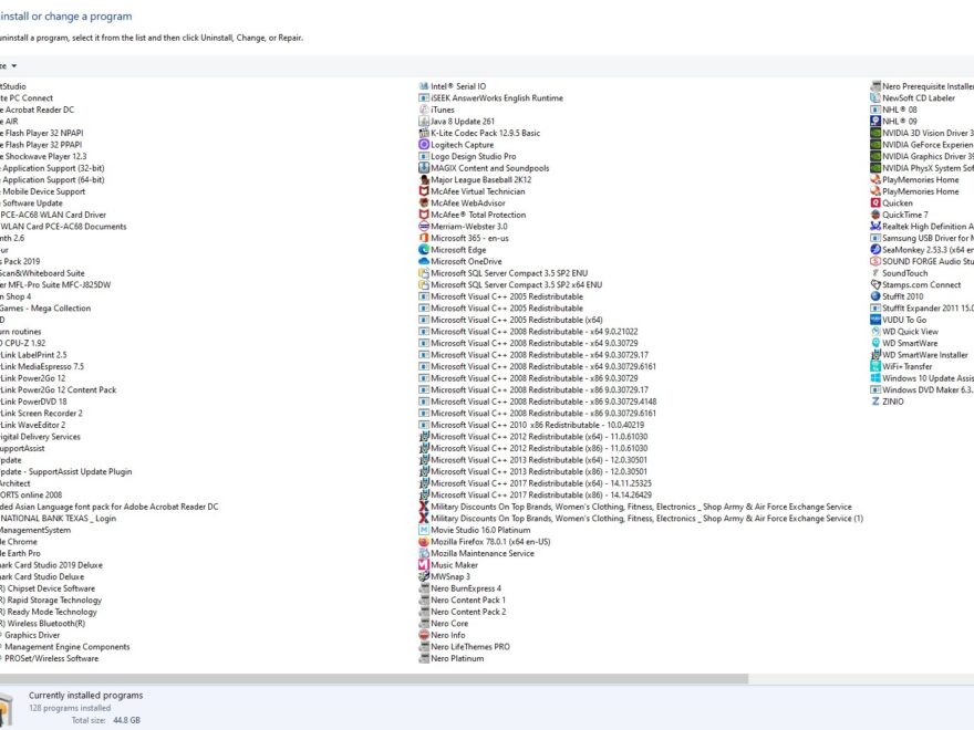 Printing A List Of Installed Software Microsoft Q amp A