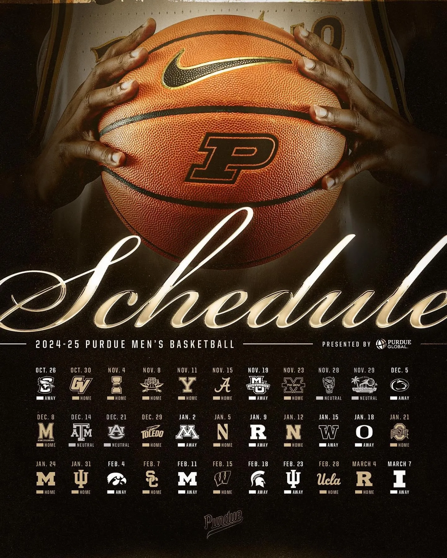 Purdue Men s Basketball 2024 2025 Big Ten Schedule Released Purdue Men s Basketball 2024 2025 Big Ten Schedule Released