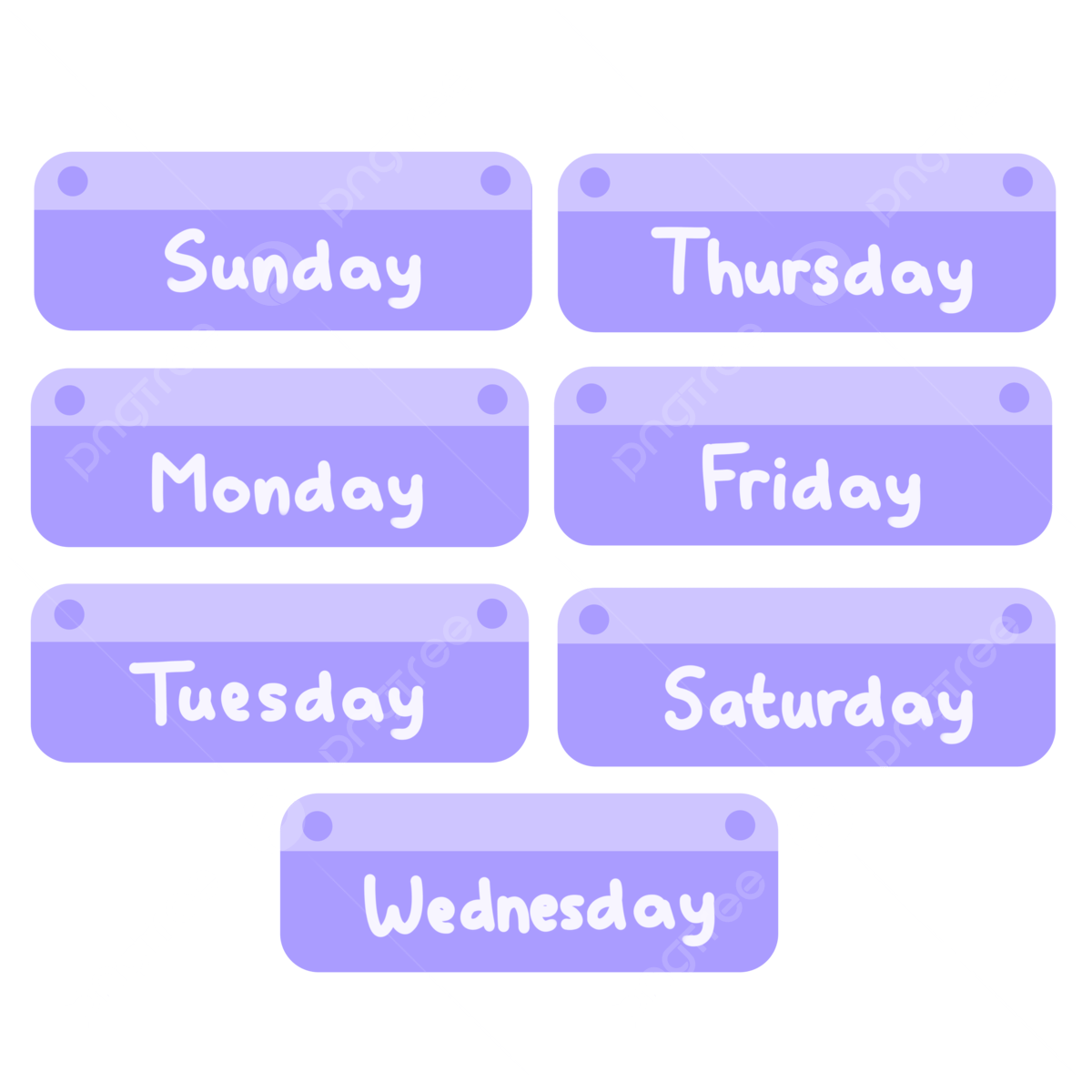 Purple Day Tag Set Cute Bullet Journal List Journaling Decoration 