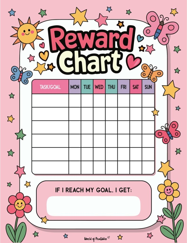 Reward Star Charts Printable