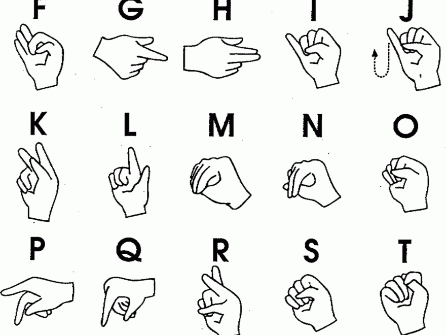 Sign Language Alphabet Printable Printable Party Favors