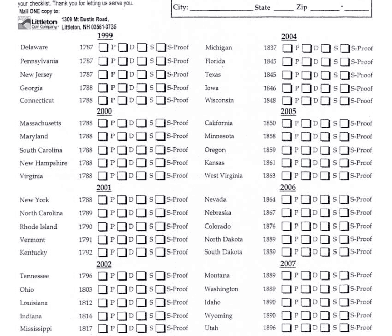 State Quarters Checklist Fill Out amp Sign Online DocHub