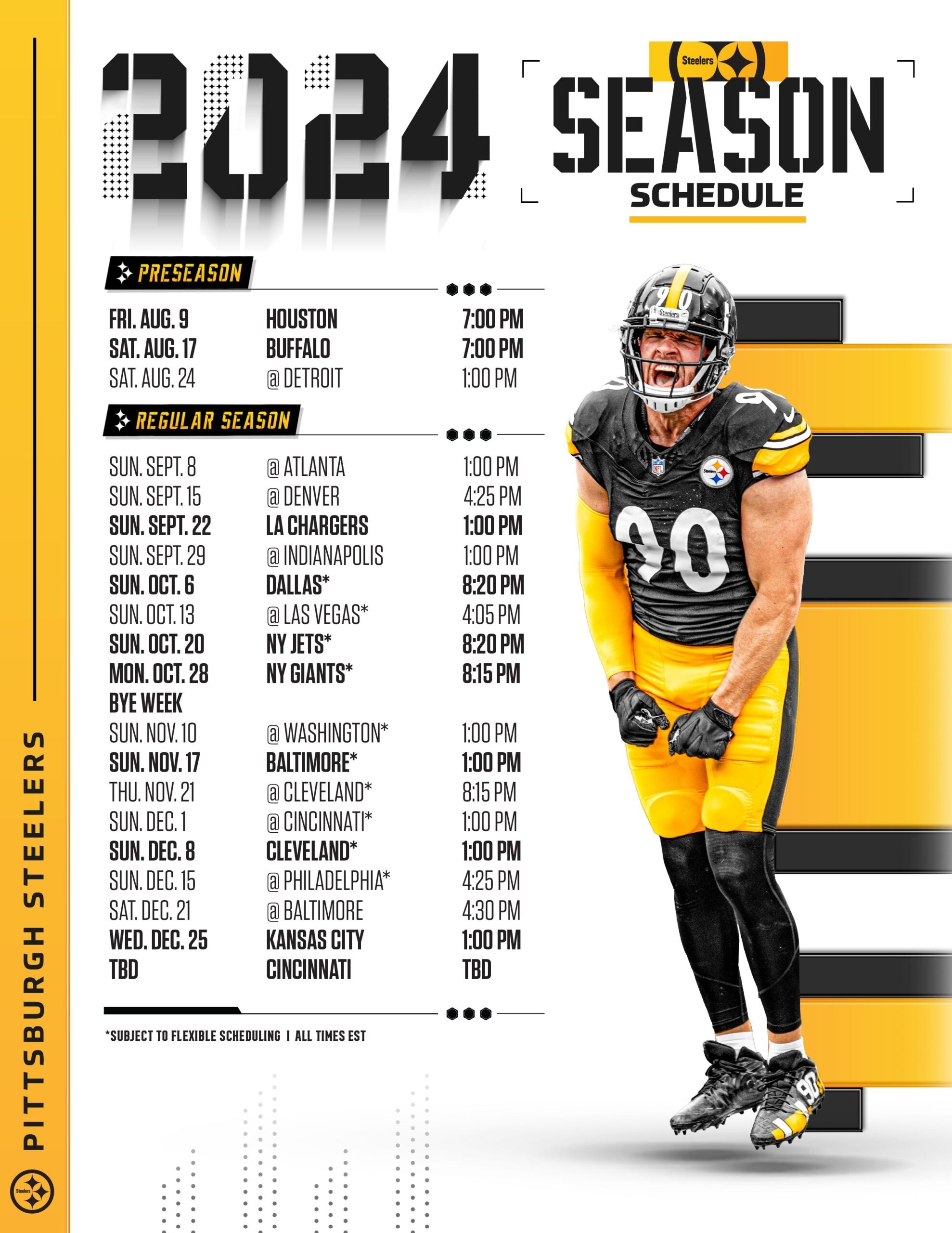 Steelers Schedule Pittsburgh Steelers Steelers 