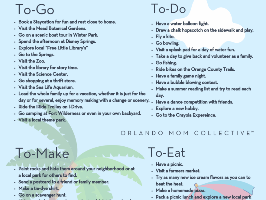 Summer Bucket List Printables