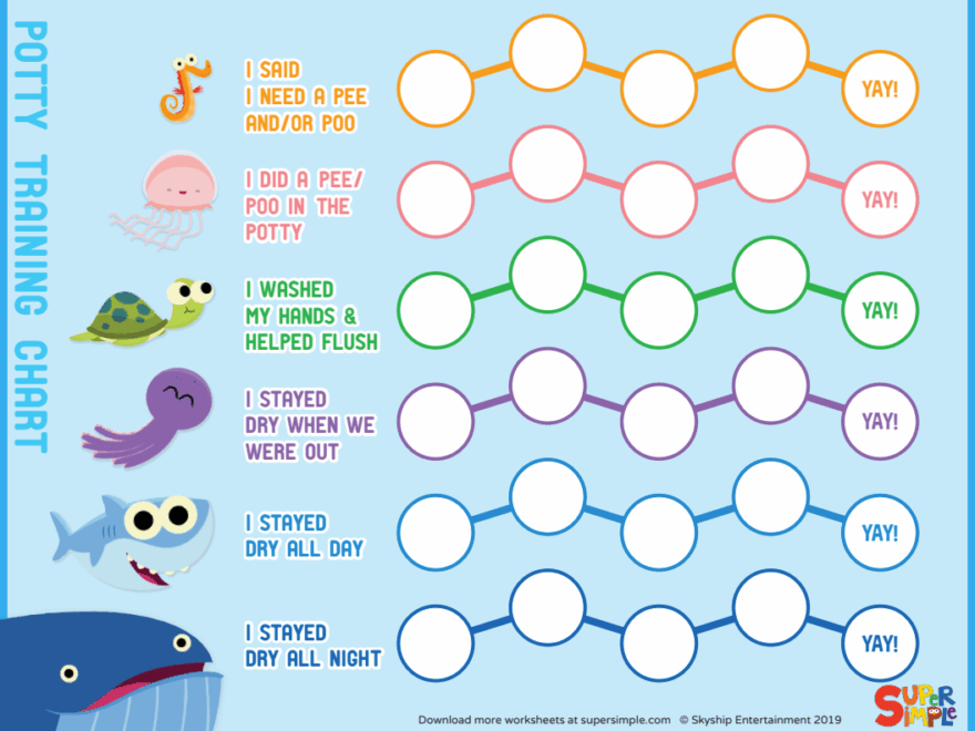 Super Simple Potty Training Chart Super Simple