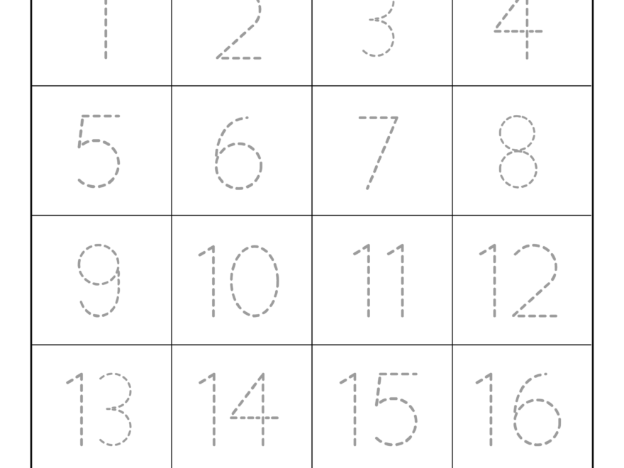 Tracing Numbers Free Printable Practice PDF Worksheets Free