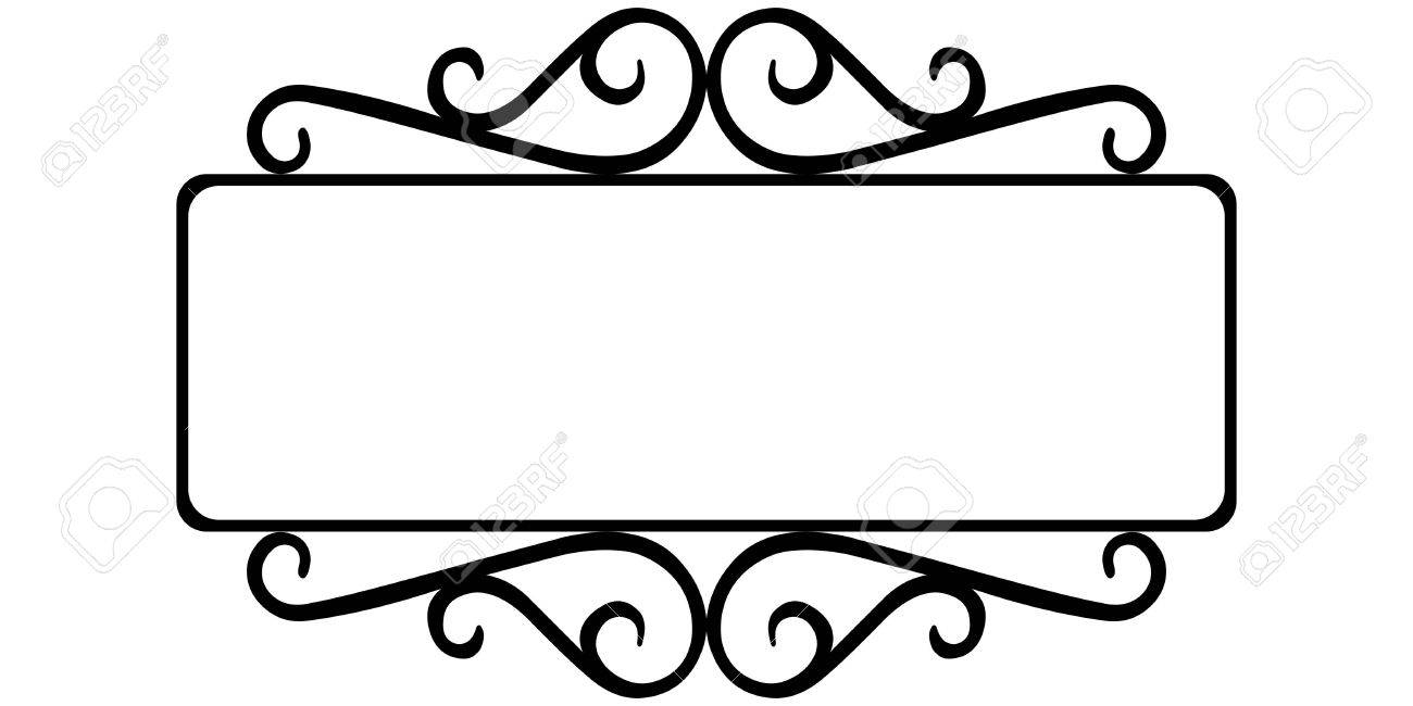 Vintage Wrought Iron Frame The Template For The Signs Of An 