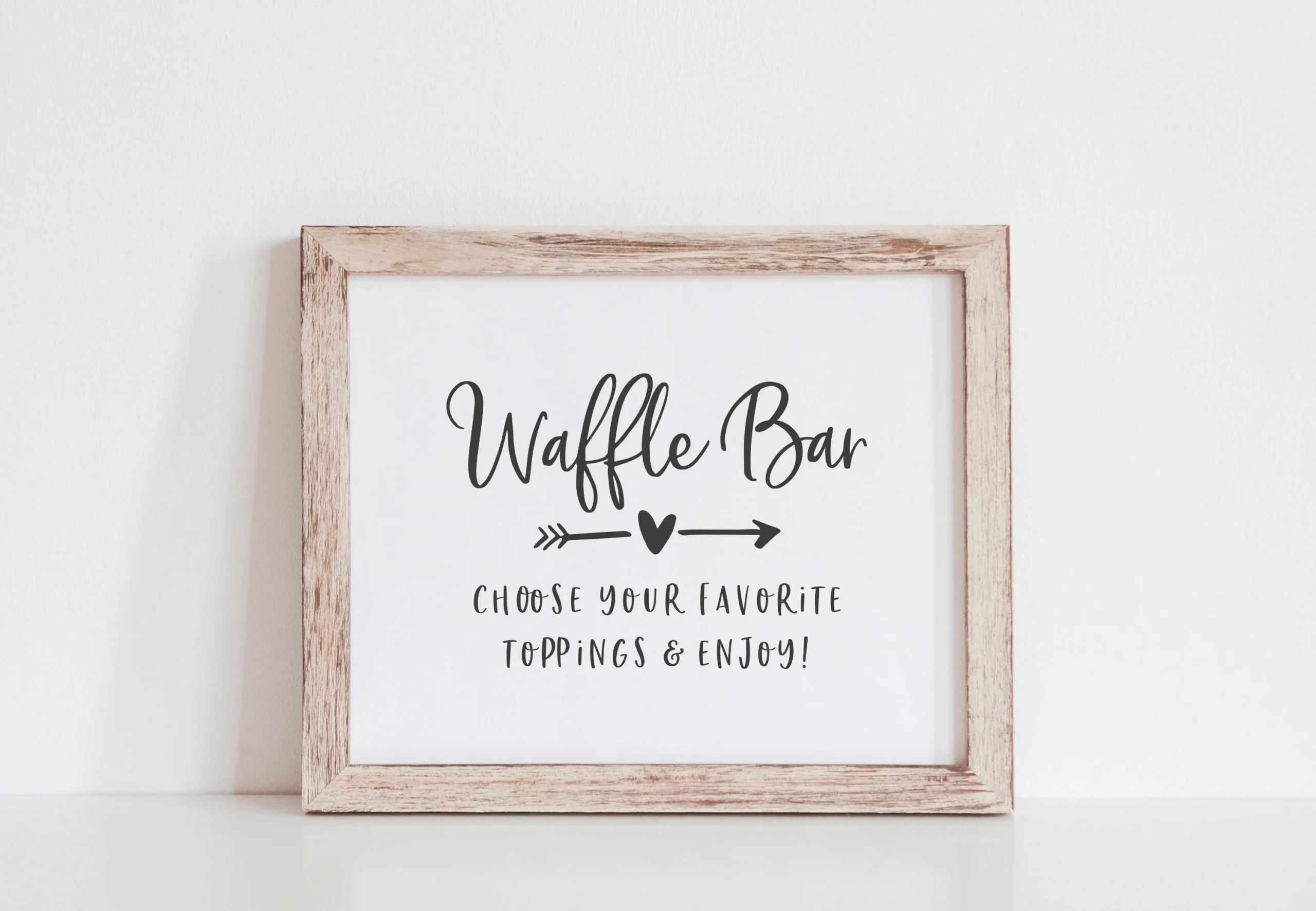 Waffle Bar Sign Waffle Bar Printable Bridal Shower Waffle Bar 