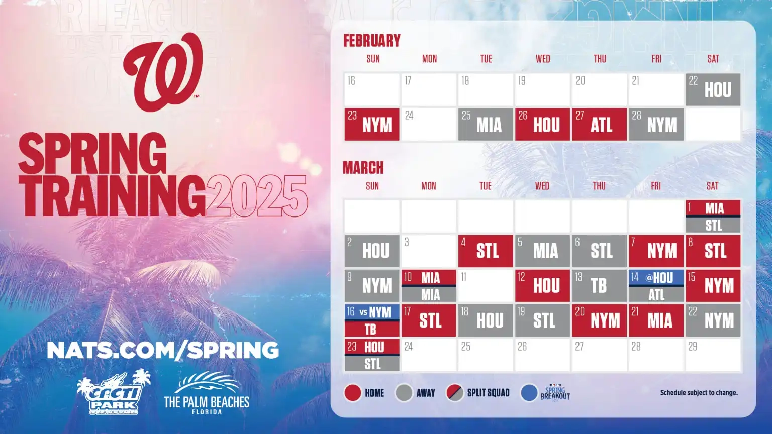 Washington Nationals Schedule Printable