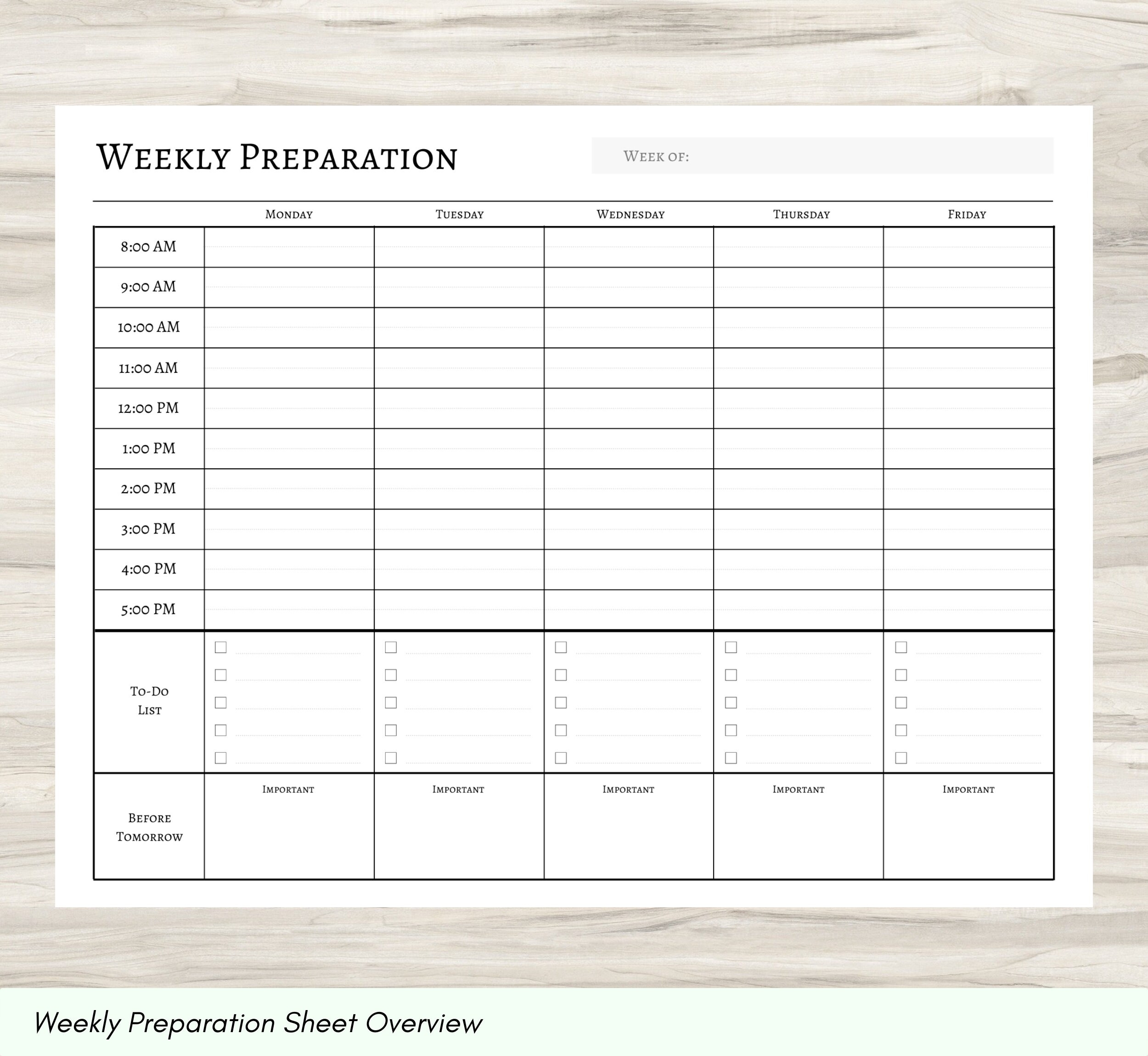 Weekly Planner Printable Monday friday Schedule 11x8 5 PDF Etsy Weekly Planner Printable Monday friday Schedule 11x8 5 PDF Etsy