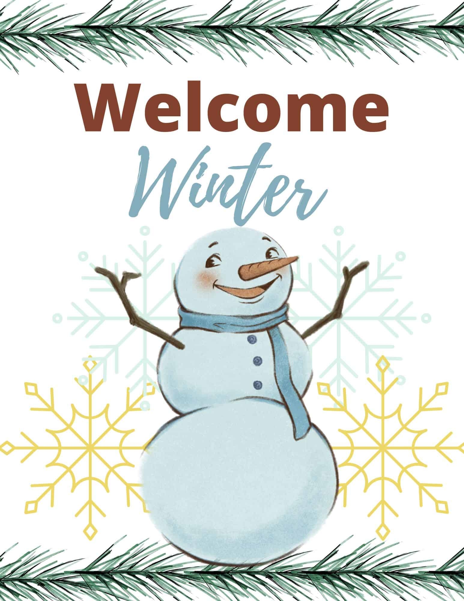 Winter Signs Free Printables Add A Little Adventure